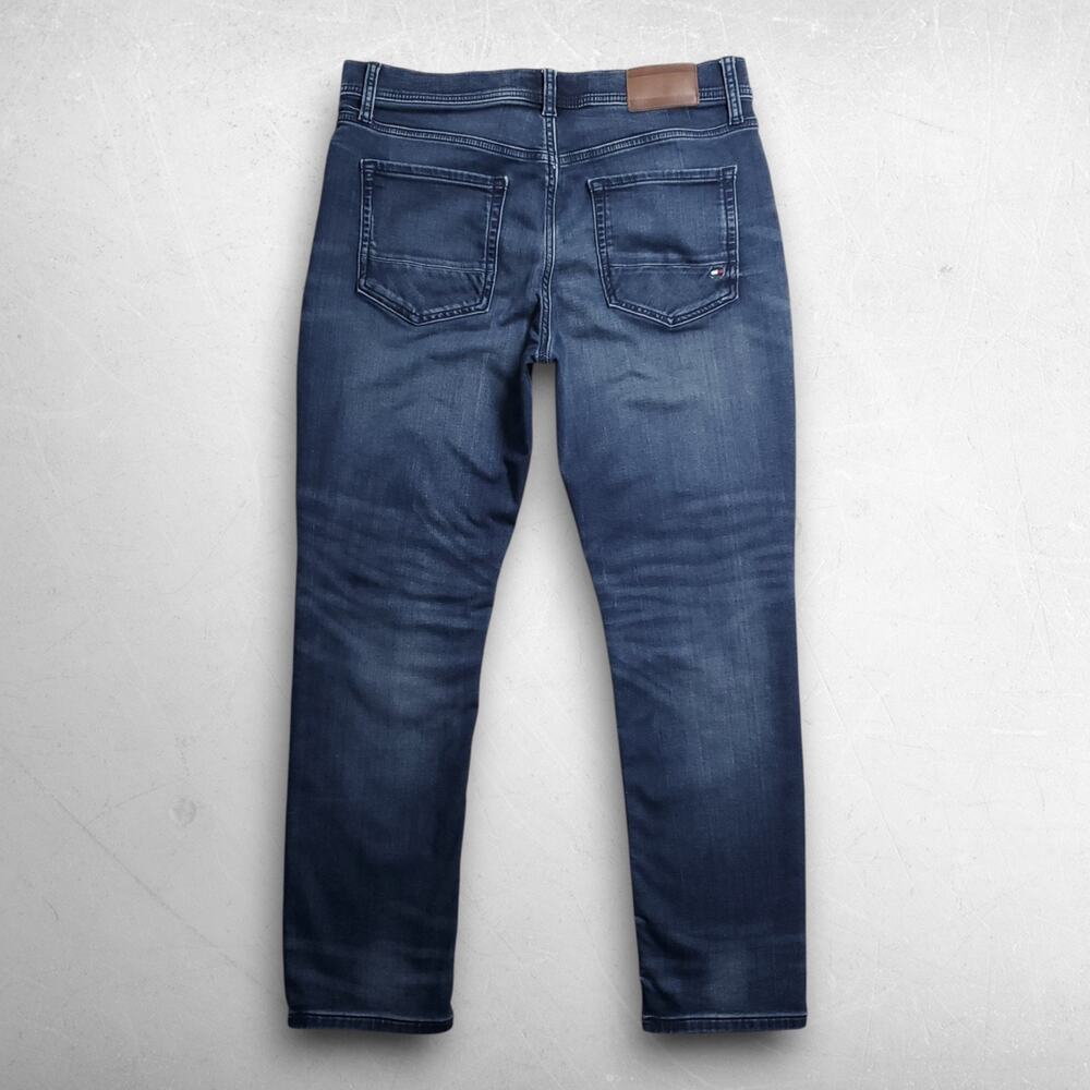 Tommy Hilfiger Denton Straight Jeans Men 32x30 Blue Straight Leg Stretch - Picture 2 of 12